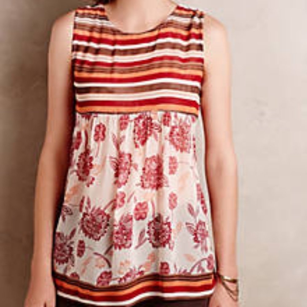 ANTHROPOLOGIE One Fine Day Bryony tank Bohemian - Picture 8 of 8